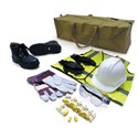 Site Safety Kit: Large Waistcoat, Size 8 Boots